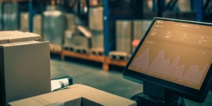 Pallets with inventory